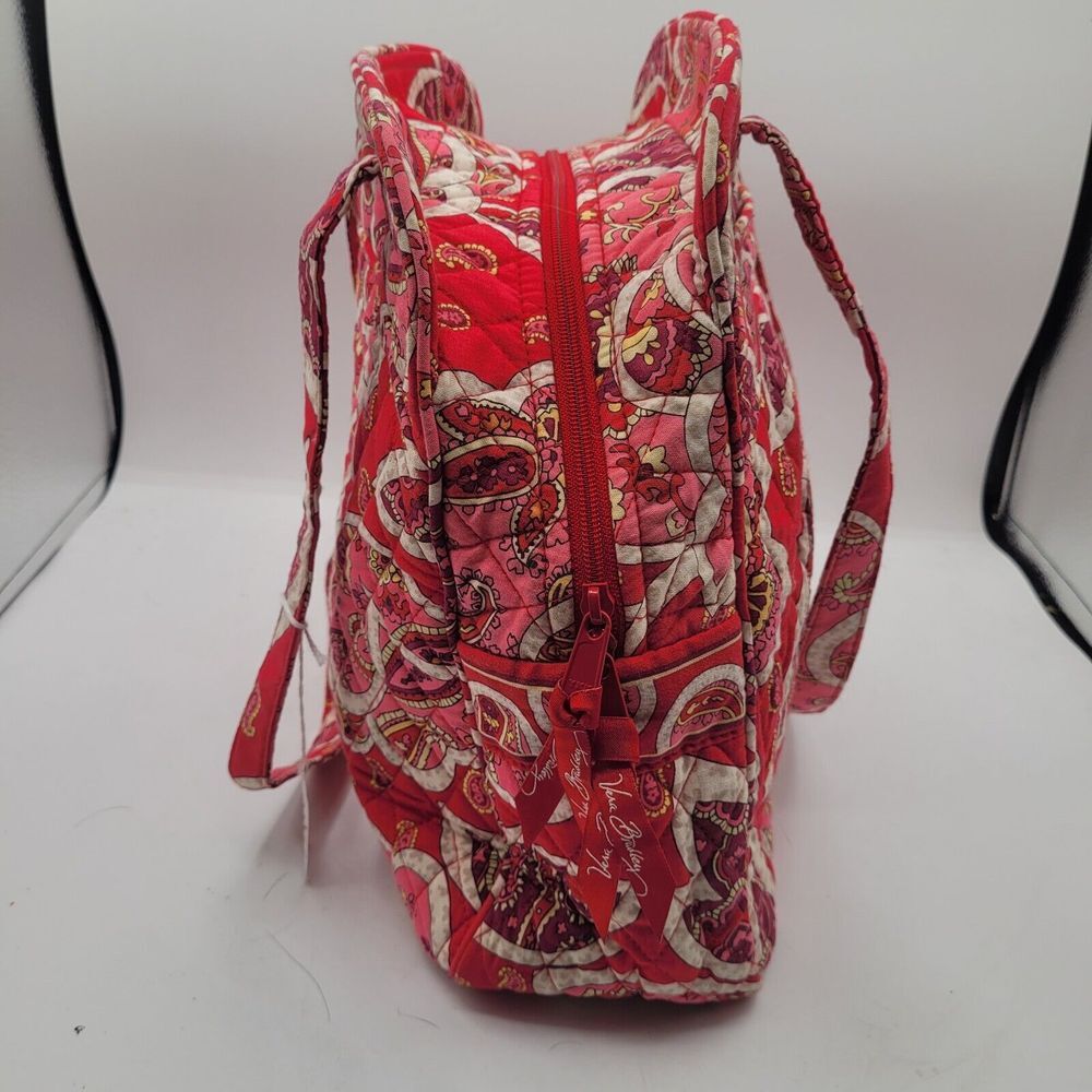 Vera Bradley Rosy Posies Sweet Pleat Tote Retired Pattern - Picture 3 of 9